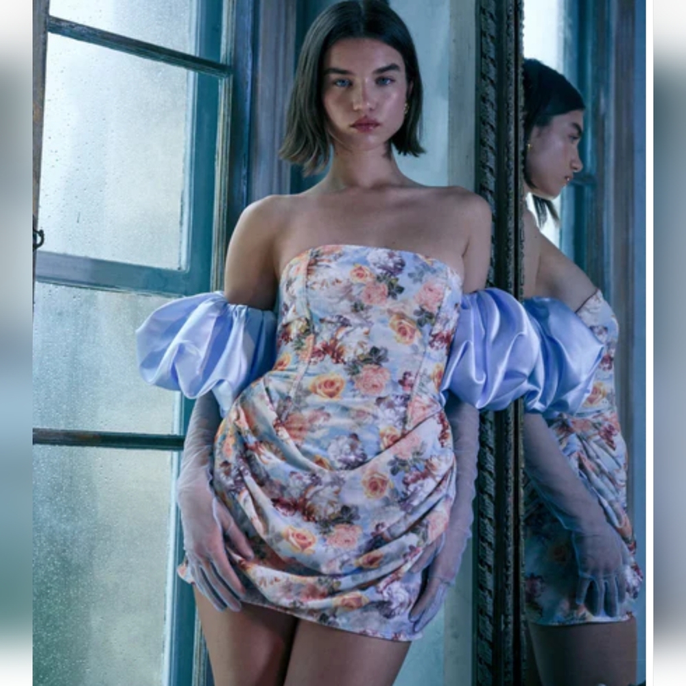 🍋For Love and Lemons Delphine Mini Dress